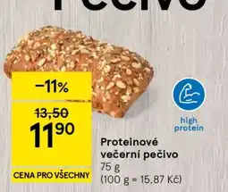 Tesco Proteinové večerní pečivo nabídka