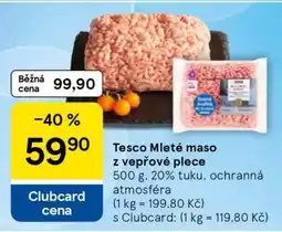 Tesco Tesco Mleté maso z vepřové plece nabídka