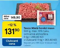 Tesco Tesco Mleté hovězí maso nabídka