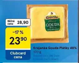 Tesco Krajanka Gouda Plátky 48% nabídka