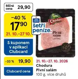 Tesco Chodura PIVNÍ SALÁM nabídka
