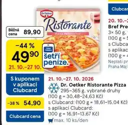 Tesco DR. Oetker Ristorante pizza nabídka
