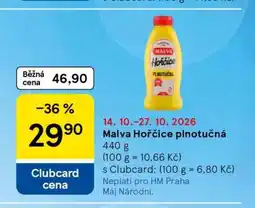 Tesco Malva hořčice plnotučná nabídka
