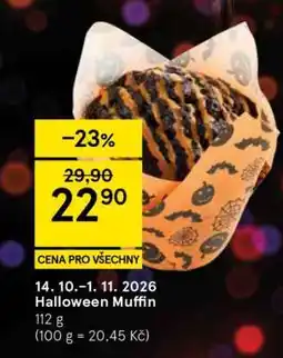 Tesco Halloween muffin nabídka