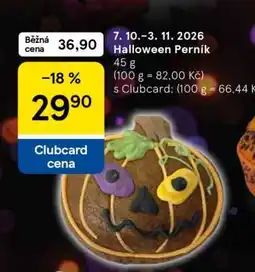 Tesco Halloween perník nabídka