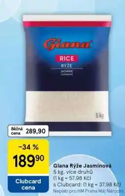 Tesco GIANA RÝŽE JASMÍNOVÁ nabídka