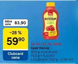 Tesco SPAK Kečup nabídka