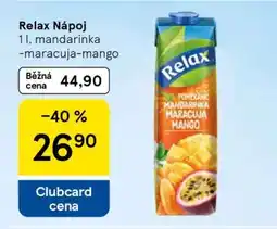 Tesco Relax Nápoj nabídka