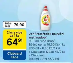 Tesco Jar Prostředek na ruční mytí nádobí nabídka