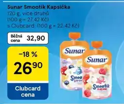 Tesco Sunar Smootík Kapsička nabídka