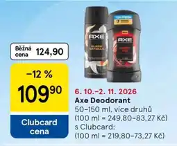 Tesco Axe deodorant nabídka