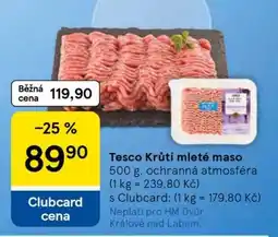 Tesco Tesco Krůtí mleté maso nabídka