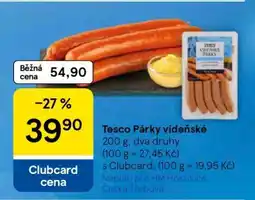 Tesco Tesco Párečky vídeňské nabídka