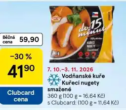 Tesco Vodňanské kuře Kuřecí nugety smažené nabídka