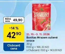Tesco Bonitas Mrazem sušené ovoce nabídka