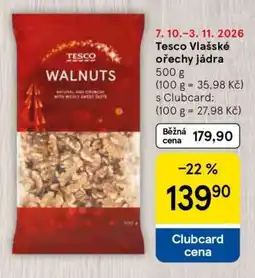 Tesco Tesco Vlašské ořechy jádra nabídka