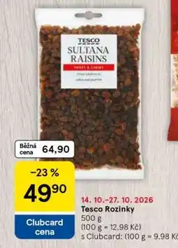 Tesco Tesco Rozinky nabídka