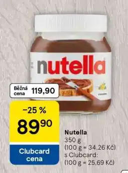 Tesco Nutella nabídka