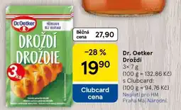 Tesco Dr. Oetker Droždí nabídka