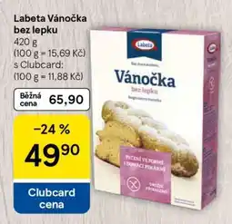 Tesco Labeta Vánočka bez lepku nabídka