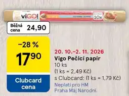Tesco VIGO! Pečicí papír nabídka