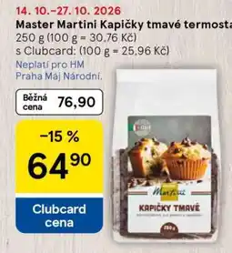 Tesco Master Martini Kapičky tmavé termostabilní nabídka