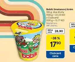 Tesco BOBÍK - smetanový krém nabídka