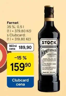 Tesco Fernet nabídka
