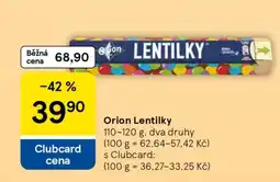 Tesco Orion Lentilky nabídka