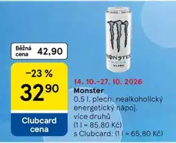 Tesco Monster nabídka