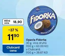 Tesco Opavia Fidorka nabídka