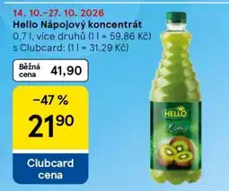 Tesco Hello Nápojový koncentrát nabídka
