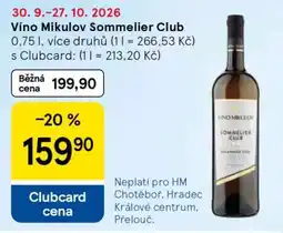 Tesco Víno Mikulov Sommelier Club nabídka
