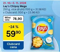 Tesco Lay's Chipsy mega nabídka