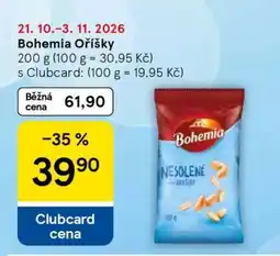 Tesco Bohemia oříšky nabídka
