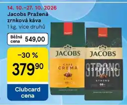 Tesco Jacobs Pražená zrnková káva nabídka