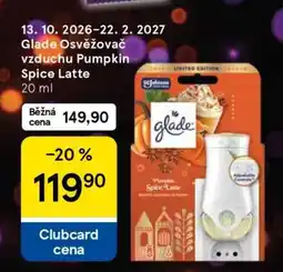 Tesco Glade Osvěžovač vzduchu Pumpkin Spice Latte nabídka