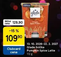 Tesco Glade Svíčka Pumpkin Spice Latte nabídka