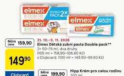 Tesco Elmex Dětská zubní pasta Double pack nabídka