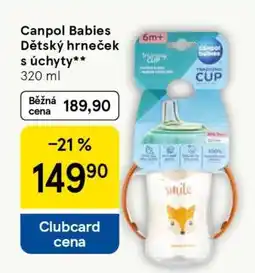 Tesco Canpol babies Dětský hrneček s úchyty nabídka