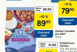 Tesco Gerber Cereálie pro děti nabídka