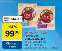 Tesco PURINA ONE Granule pro psy nabídka