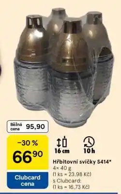 Tesco Hřbitovní svíčky S414 nabídka