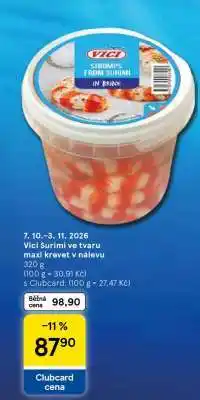 Tesco Vici Surimi ve tvaru maxi krevet v nálevu nabídka