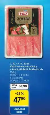 Tesco Vici Surimi rybí tyčinky s krabí příchutí Sněžný krab nabídka