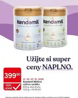 Tesco Kendamil Mléčná výživa v prášku nabídka