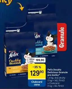 Tesco Felix Doubly Delicious Granule pro kočky nabídka