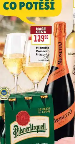 Billa Mionetto Prosecco Frizzante nabídka
