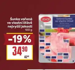 Billa Šunka vařená ve vlastní šťávě nejvyšší jakosti nabídka
