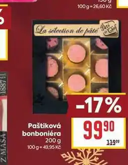 Billa Paštiková bonboniéra nabídka